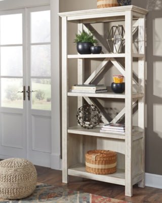 Carynhurst 75" Bookcase - Beige Standard Bookcase modern furniture Contempo Furniture