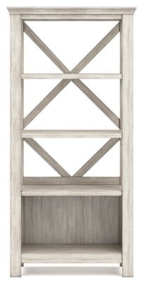 Carynhurst 75" Bookcase - Beige Standard Bookcase modern furniture Contempo Furniture