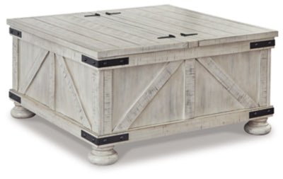 Carynhurst Coffee Table - Beige Cocktail Table modern furniture Contempo Furniture