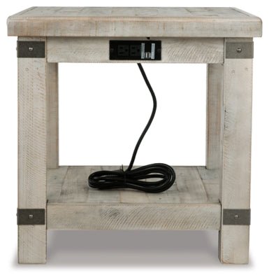 Carynhurst End Table - Pearl Silver End Table modern furniture Contempo Furniture