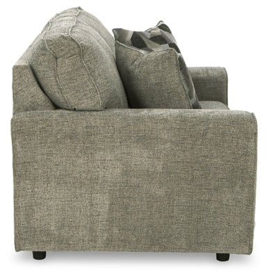 Cascilla Loveseat - Gray Stationary Loveseat modern furniture Contempo Furniture