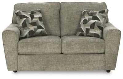 Cascilla Loveseat - Gray Stationary Loveseat modern furniture Contempo Furniture