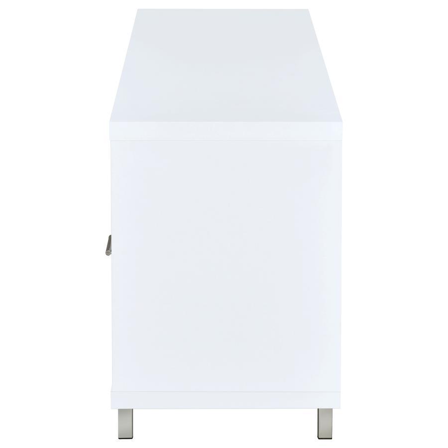 Casey - 2 - Drawer Engineered Wood TV Stand - White TV Stand modern furniture Contempo Furniture