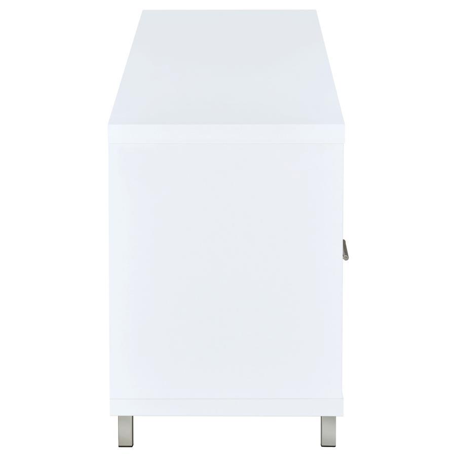 Casey - 2 - Drawer Engineered Wood TV Stand - White TV Stand modern furniture Contempo Furniture