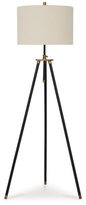 Cashner Floor Lamp - Black Floor Lamp modern furniture Contempo Furniture