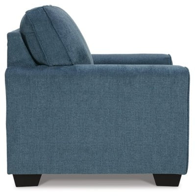Cashton Chair - Blue Arm Chair modern furniture Contempo Furniture
