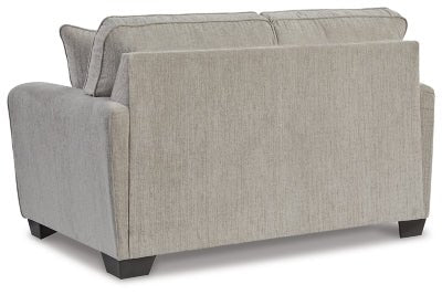 Cashton Loveseat - Dark Gray Stationary Loveseat modern furniture Contempo Furniture