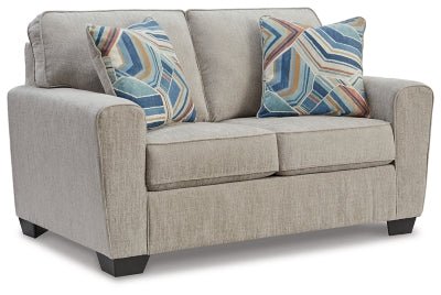 Cashton Loveseat - Dark Gray Stationary Loveseat modern furniture Contempo Furniture