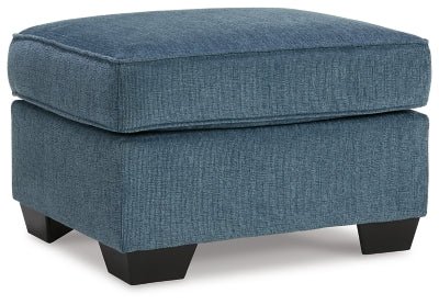 Cashton Ottoman - Blue | Ashley Furniture