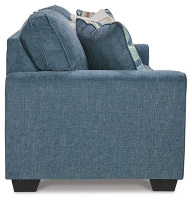 Cashton Sofa - Blue Stationary Sofa modern furniture Contempo Furniture