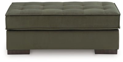 Caspian - Town Oversized Accent Ottoman - Green Accent Ottoman modern furniture Contempo Furniture