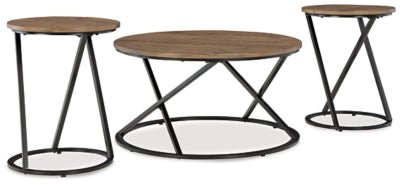 Cassbryn Table (Set of 3) - Light Brown | Ashley Furniture