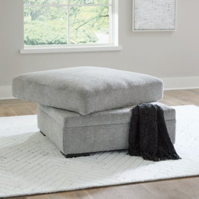 Casselbury Ottoman With Storage - Dark Gray Storage Ottoman modern furniture Contempo Furniture