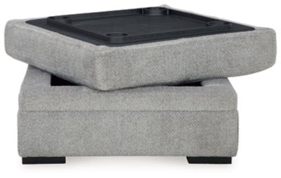 Casselbury Ottoman With Storage - Dark Gray Storage Ottoman modern furniture Contempo Furniture