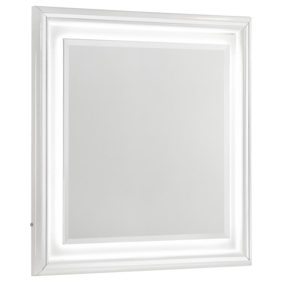Cassia - Dresser Mirror - White High Gloss Mirror modern furniture Contempo Furniture