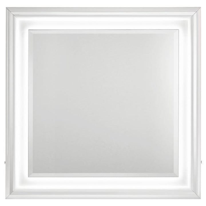Cassia - Dresser Mirror - White High Gloss Mirror modern furniture Contempo Furniture