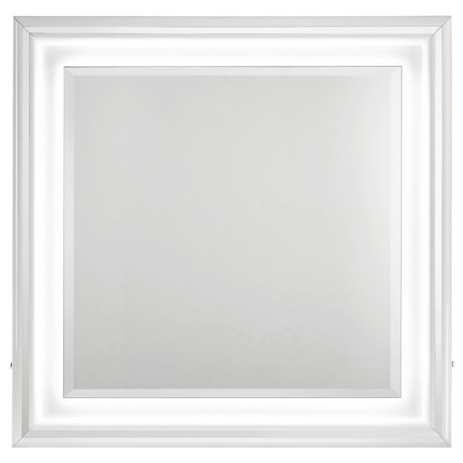 Cassia - Dresser Mirror - White High Gloss Mirror modern furniture Contempo Furniture