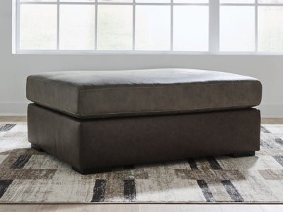 Castille Way Oversized Accent Ottoman - Dark Brown Accent Ottoman modern furniture Contempo Furniture