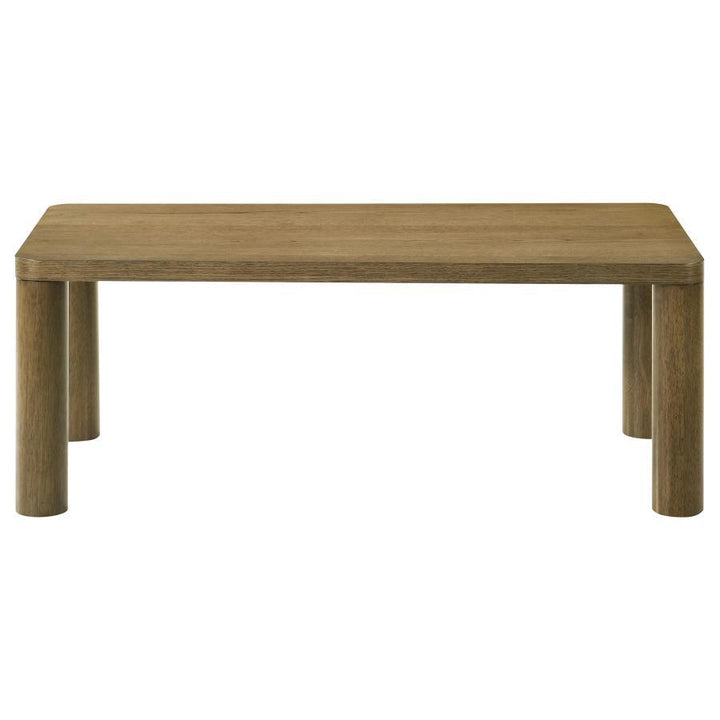 Castlewood - 2 Piece Cocktail Coffee Table Set - Brown Oak Table Set modern furniture Contempo Furniture