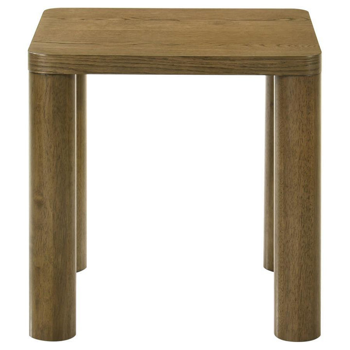 Castlewood - 2 Piece Cocktail Coffee Table Set - Brown Oak Table Set modern furniture Contempo Furniture