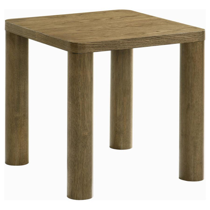 Castlewood - 2 Piece Cocktail Coffee Table Set - Brown Oak Table Set modern furniture Contempo Furniture