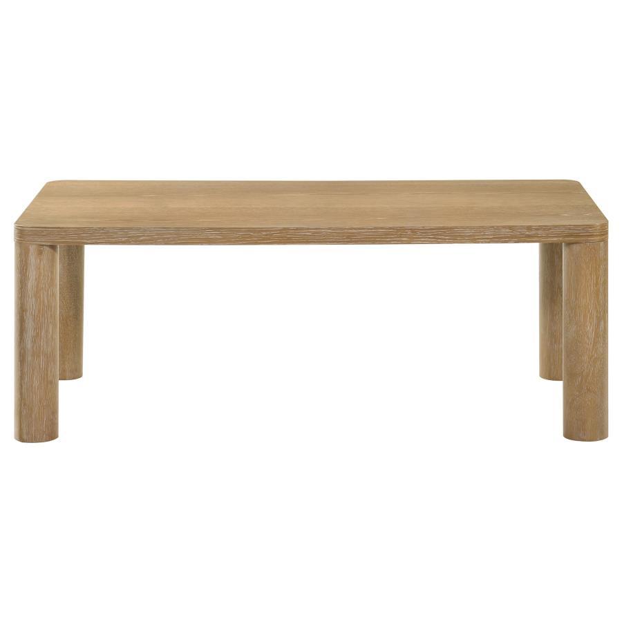 Castlewood - 2 Piece Cocktail Coffee Table Set - Washed Oak Table Set modern furniture Contempo Furniture