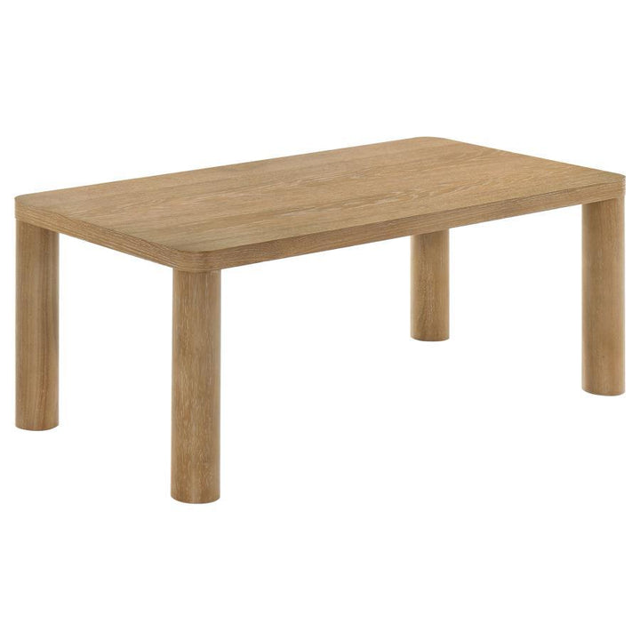Castlewood - 2 Piece Cocktail Coffee Table Set - Washed Oak Table Set modern furniture Contempo Furniture