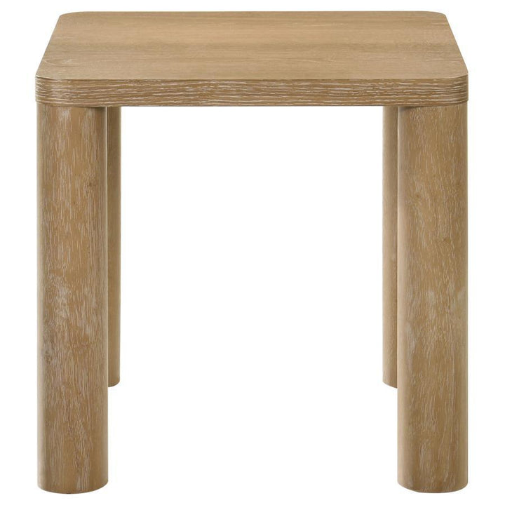 Castlewood - 3 Piece Cocktail Coffee Table Set - Washed Oak Table Set modern furniture Contempo Furniture