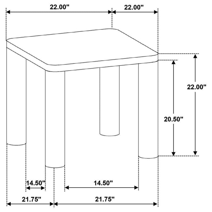 Castlewood - 3 Piece Cocktail Coffee Table Set - Washed Oak Table Set modern furniture Contempo Furniture