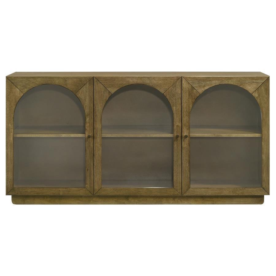 Castlewood - Dining Sideboard Buffet Server - Brown Oak Servers modern furniture Contempo Furniture