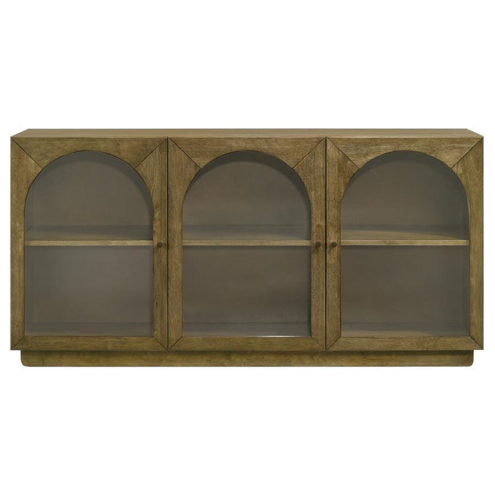 Castlewood - Dining Sideboard Buffet Server - Brown Oak Servers modern furniture Contempo Furniture