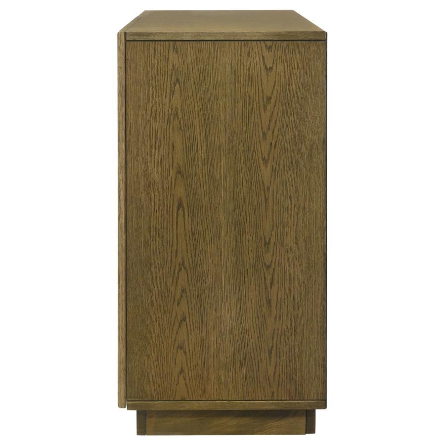 Castlewood - Dining Sideboard Buffet Server - Brown Oak Servers modern furniture Contempo Furniture