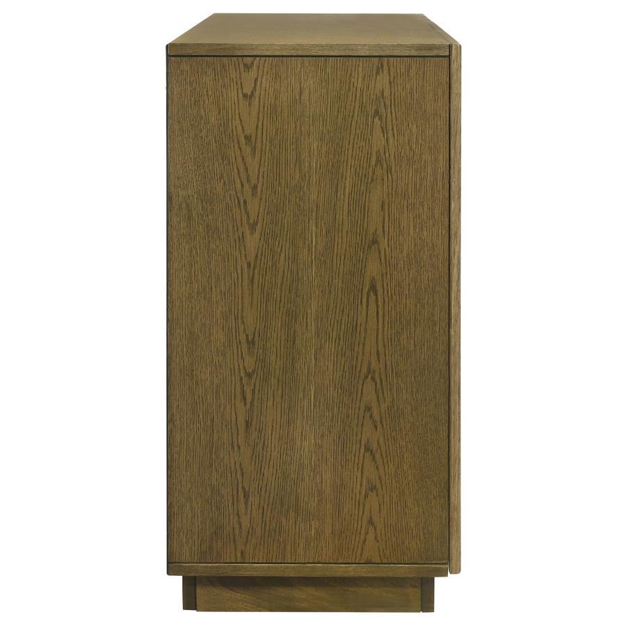 Castlewood - Dining Sideboard Buffet Server - Brown Oak Servers modern furniture Contempo Furniture
