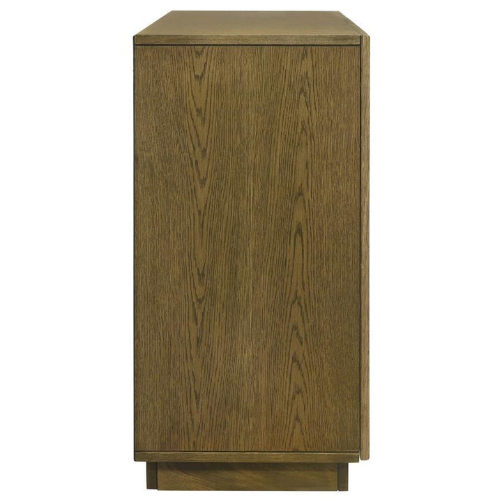 Castlewood - Dining Sideboard Buffet Server - Brown Oak Servers modern furniture Contempo Furniture