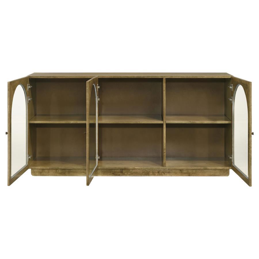 Castlewood - Dining Sideboard Buffet Server - Brown Oak Servers modern furniture Contempo Furniture