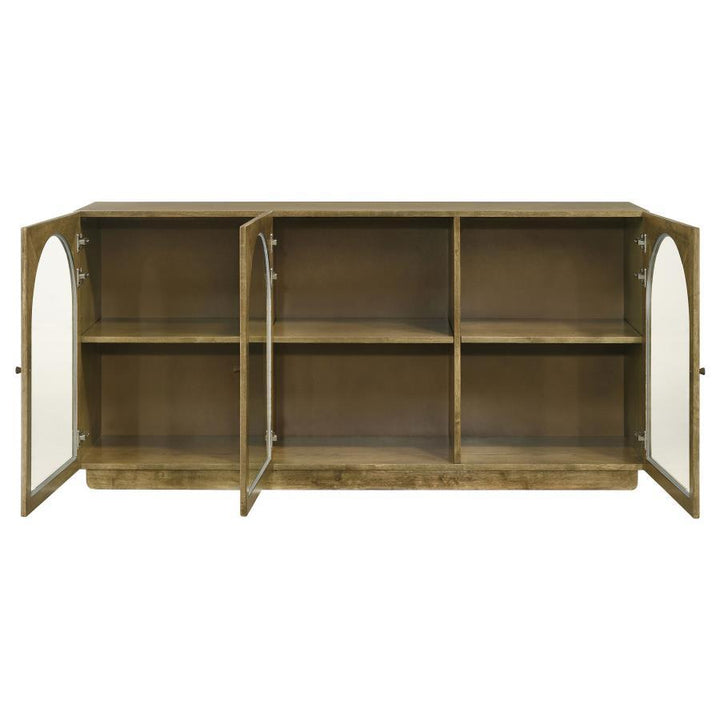 Castlewood - Dining Sideboard Buffet Server - Brown Oak Servers modern furniture Contempo Furniture