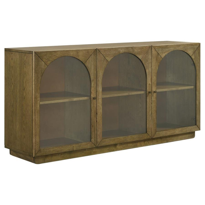 Castlewood - Dining Sideboard Buffet Server - Brown Oak Servers modern furniture Contempo Furniture