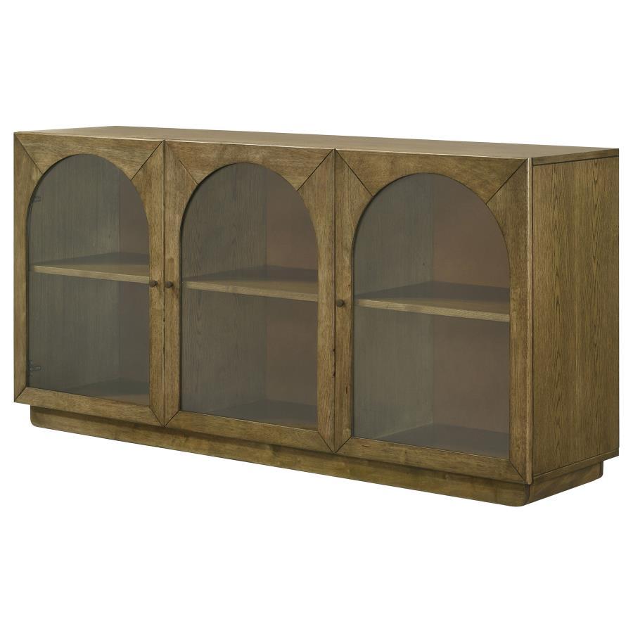 Castlewood - Dining Sideboard Buffet Server - Brown Oak Servers modern furniture Contempo Furniture
