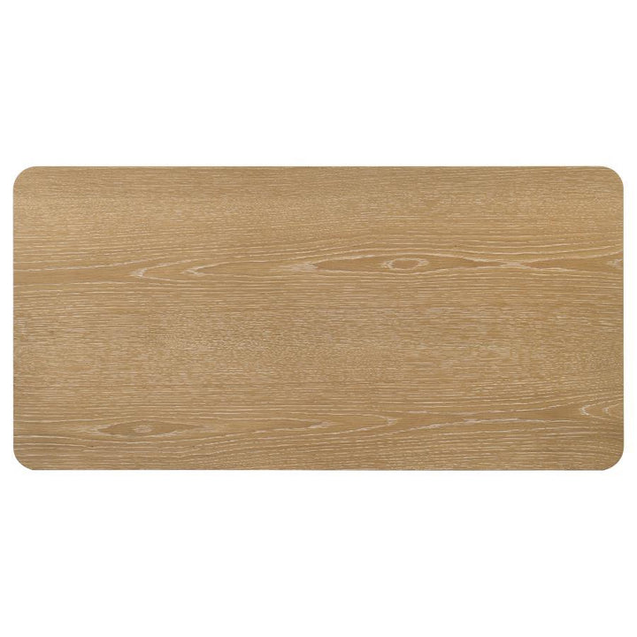 Castlewood - Engineered Wood Cocktail Coffee Table - Washed Oak Coffee Table modern furniture Contempo Furniture
