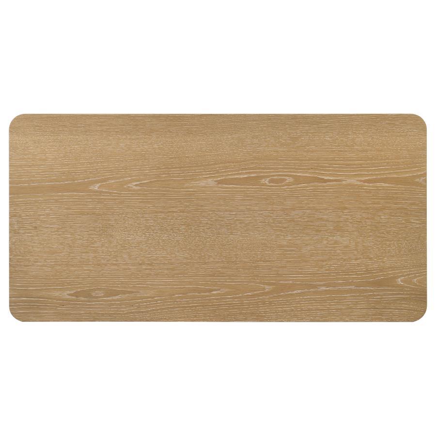 Castlewood - Engineered Wood Cocktail Coffee Table - Washed Oak Coffee Table modern furniture Contempo Furniture