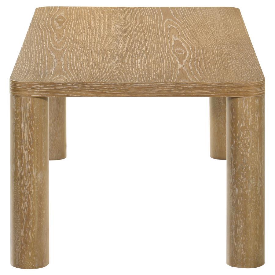 Castlewood - Engineered Wood Cocktail Coffee Table - Washed Oak Coffee Table modern furniture Contempo Furniture