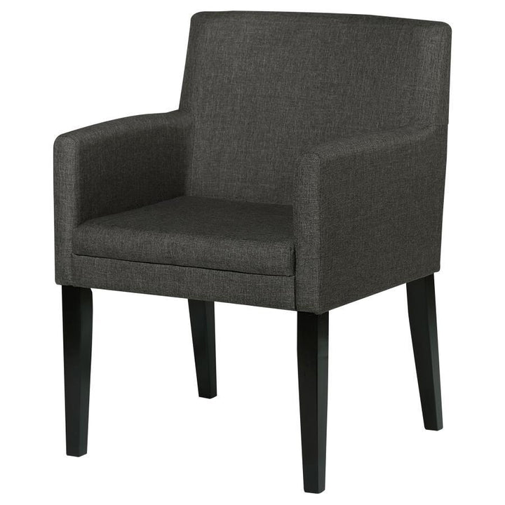 Catherine - Upholstered Dining Arm Chair (Set of 2) - Gray Chair Set modern furniture Contempo Furniture