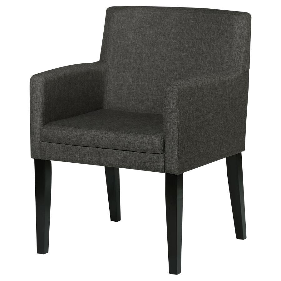 Catherine - Upholstered Dining Arm Chair (Set of 2) - Gray Chair Set modern furniture Contempo Furniture