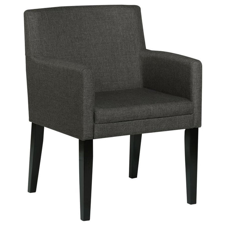 Catherine - Upholstered Dining Arm Chair (Set of 2) - Gray Chair Set modern furniture Contempo Furniture