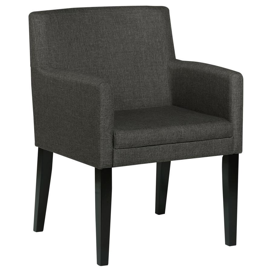 Catherine - Upholstered Dining Arm Chair (Set of 2) - Gray Chair Set modern furniture Contempo Furniture