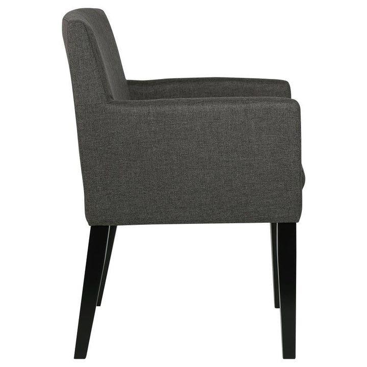 Catherine - Upholstered Dining Arm Chair (Set of 2) - Gray Chair Set modern furniture Contempo Furniture