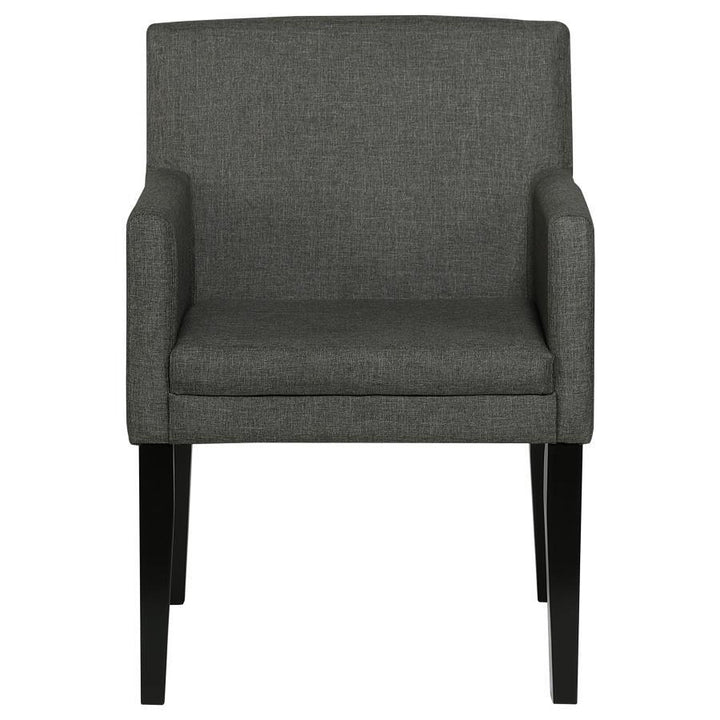Catherine - Upholstered Dining Arm Chair (Set of 2) - Gray Chair Set modern furniture Contempo Furniture