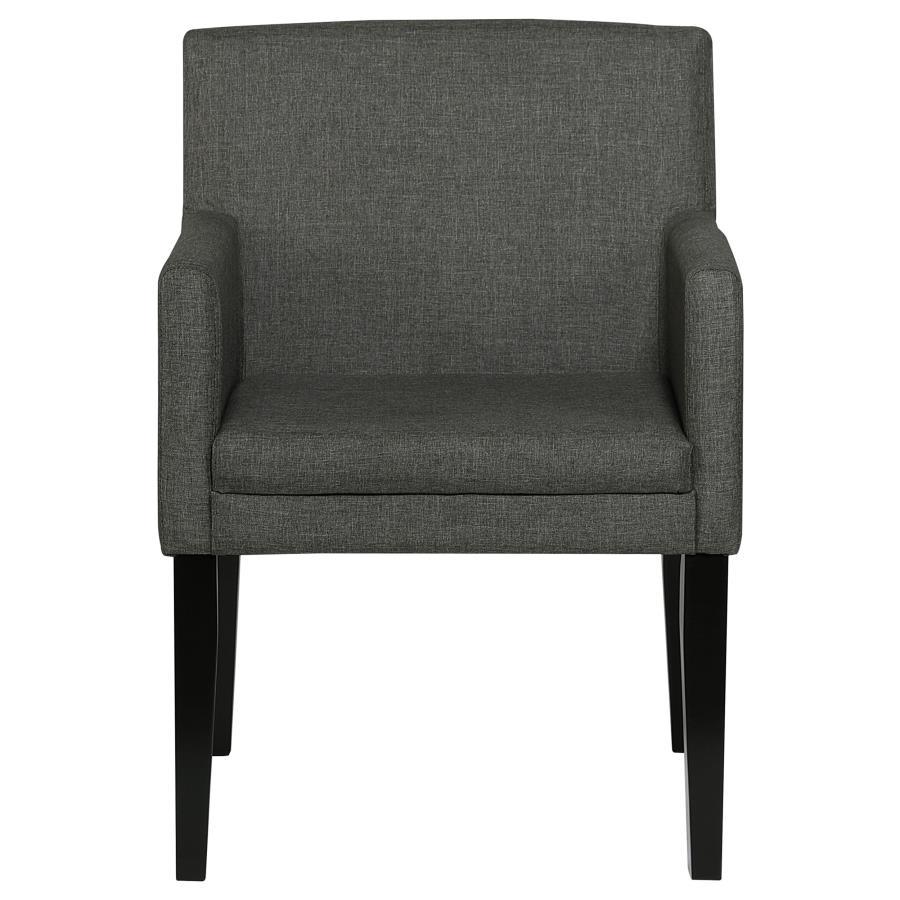 Catherine - Upholstered Dining Arm Chair (Set of 2) - Gray Chair Set modern furniture Contempo Furniture