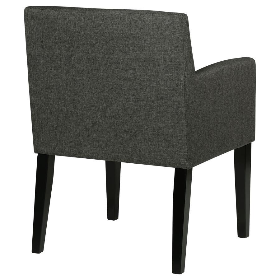 Catherine - Upholstered Dining Arm Chair (Set of 2) - Gray Chair Set modern furniture Contempo Furniture