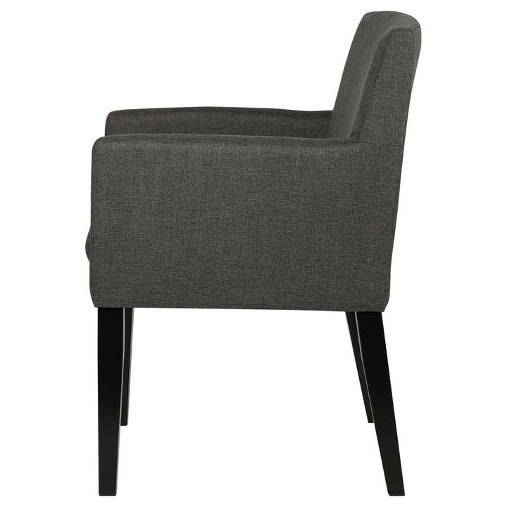 Catherine - Upholstered Dining Arm Chair (Set of 2) - Gray Chair Set modern furniture Contempo Furniture